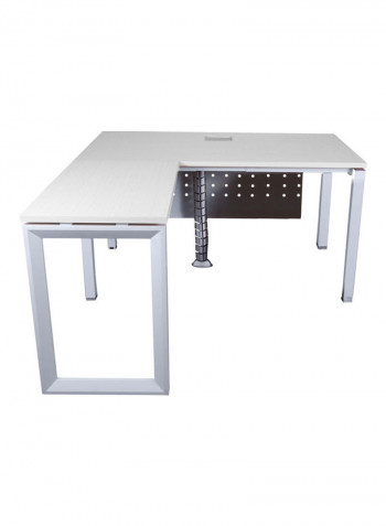 Modern Workstation Without Drawer White 75x75x160cm