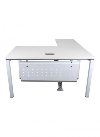 Modern Workstation Without Drawer White 75x75x160cm
