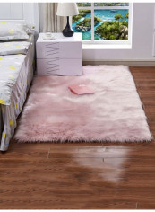 Fluffy Rectangle Rug Pink 80x180cm reviews Fluffy Rectangle Rug Pink 80x180cm