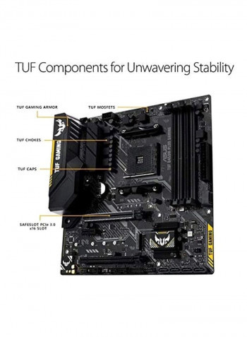 TUF B450M-Plus Gaming Motherboard Black/Gold/Silver