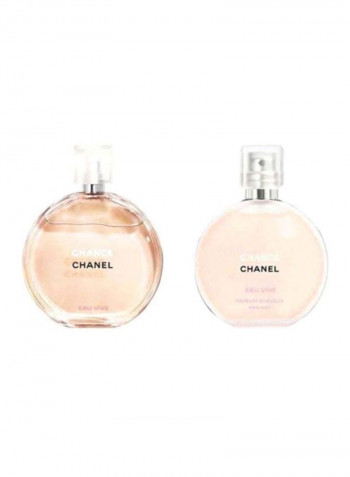 Chanel Bundle Offer Chance Eau Vive EDT 100 ML + Hair Mist 35 ML EDT 100 Ml, Hair Mist 35ml