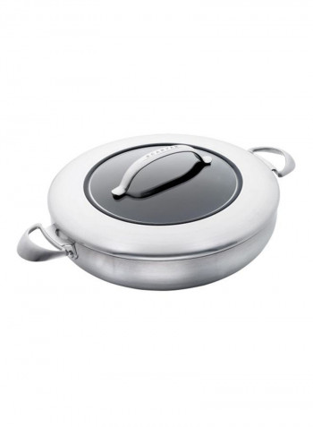 Covered Chef's Pan Silver 11 x 11inch