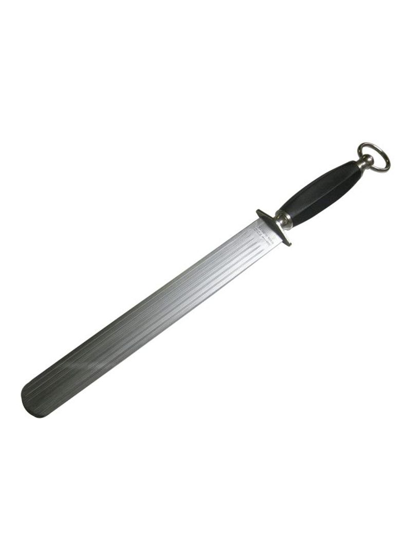 Stainless Steel Flat Knife Sharpener Black/Silver 11inch