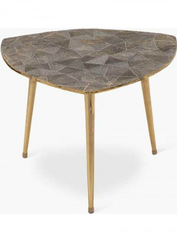 Beau Antique Brass Coffee Table Brown