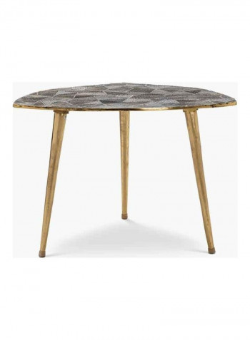 Beau Antique Brass Coffee Table Brown