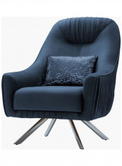 Evelyn Sofa With 1-Cushion Blue 85x100x75cm