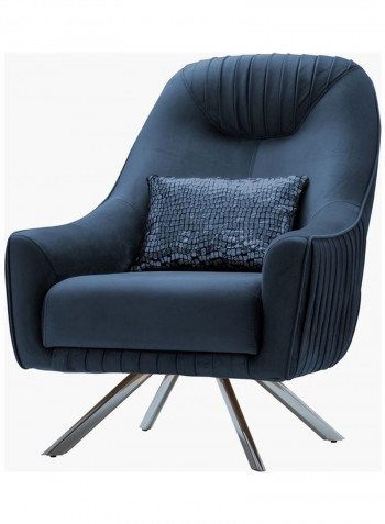 Evelyn Sofa With 1-Cushion Blue 85x100x75cm