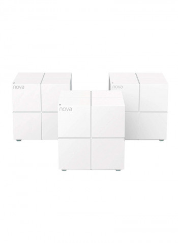 Pack Of 3 Whole Home Mesh WiFi System White