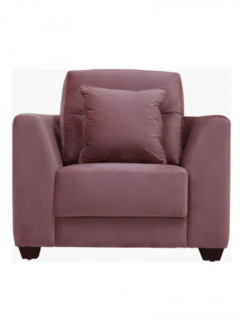 Wedge Single Seater Sofa With Cushion Pink 88x110x82cm