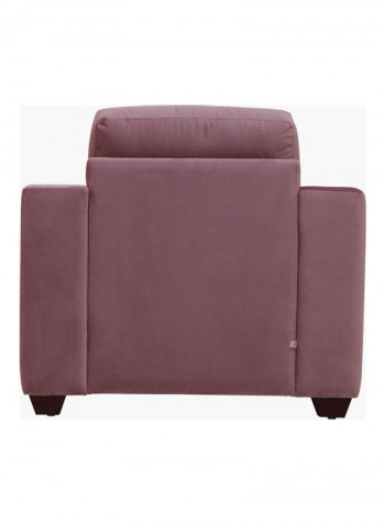 Wedge Single Seater Sofa With Cushion Pink 88x110x82cm