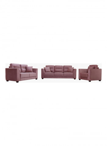 Wedge Single Seater Sofa With Cushion Pink 88x110x82cm
