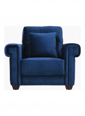 Glory Single Seater Sofa With Cushion Blue 88x110x82cm