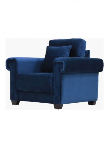 Glory Single Seater Sofa With Cushion Blue 88x110x82cm