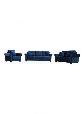 Glory Single Seater Sofa With Cushion Blue 88x110x82cm