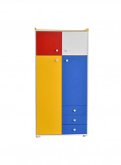 Happy 2-Door Wardrobe Multicolour 58.8x180x87cm reviews Happy 2-Door Wardrobe Multicolour 58.8x180x87cm