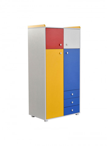 Happy 2-Door Wardrobe Multicolour 58.8x180x87cm