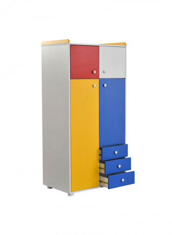 Happy 2-Door Wardrobe Multicolour 58.8x180x87cm