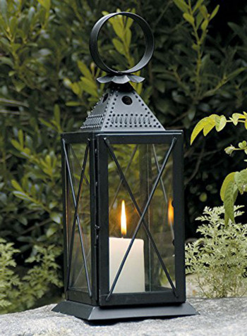 Raleigh Tavern Colonial Style Lantern Black 14.5x5.5x5.5inch