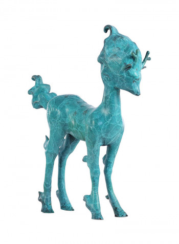 Fairy Deer Modern Sculpture Blue 3200g