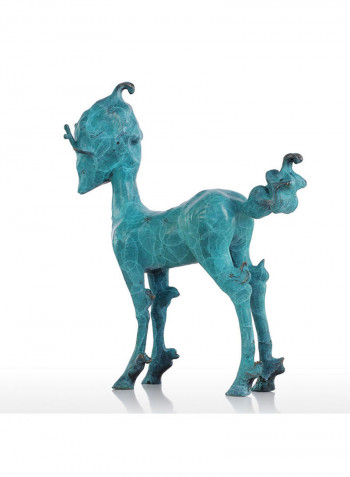 Fairy Deer Modern Sculpture Blue 3200g