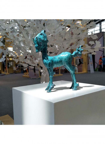 Fairy Deer Modern Sculpture Blue 3200g