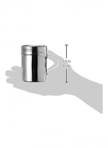 Stainless Steel Dredge With Handle Silver