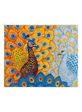 Dotz Peacock Printed Art Kit Blue/Yellow/Green