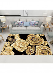 3D Printed Living Room Carpet Brown 140x200centimeter