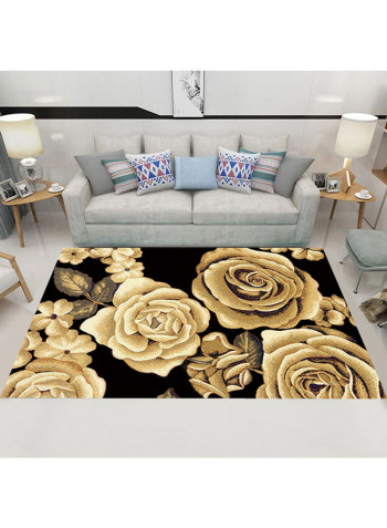 3D Printed Living Room Carpet Brown 140x200centimeter