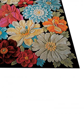 3D Printed Plant Pattern Carpet Multicolour 140x200centimeter