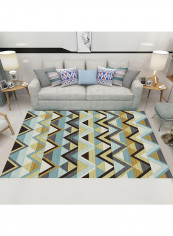 Pattern Printed Non-Skid Carpet Multicolour 140x200centimeter
