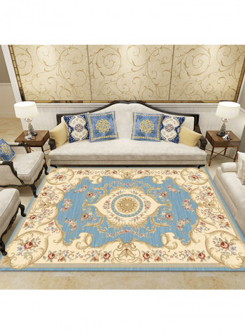 Luxury Floral Printed Anti-Slip Carpet Multicolour 140x200centimeter