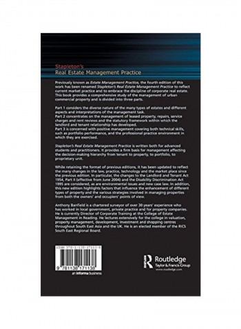 Stapleton's Real Estate Management Practice Hardcover