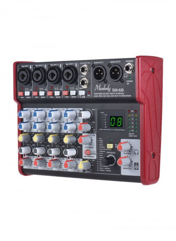 6-Channel Portable Digital Sound Mixing Console