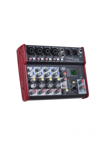 6-Channel Portable Digital Sound Mixing Console