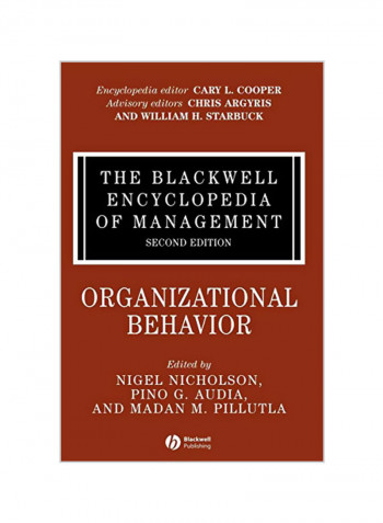The Blackwell Encyclopedia of Management, Organizational Behavior Hardcover
