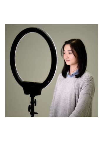 LED Ring Video Light With Remote Control 53x50x2.7centimeter White