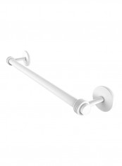 Satellite Orbit Two Collection Groovy Detail Towel Bar Matte White 30inch