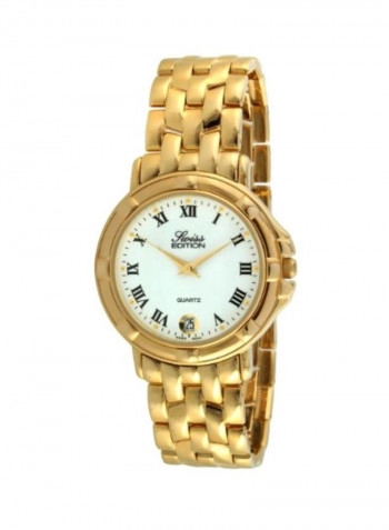 Men's Water Resistant 23k Gold Plated Analog Watch SE3818M