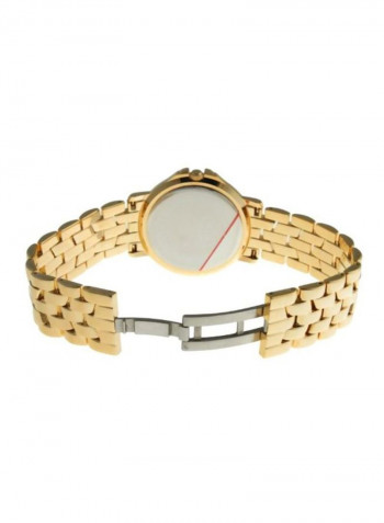 Men's Water Resistant 23k Gold Plated Analog Watch SE3818M