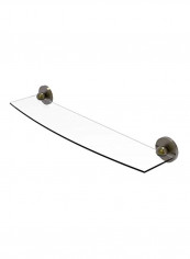 Skyline Collection Glass Shelf Clear/Silver 24inch