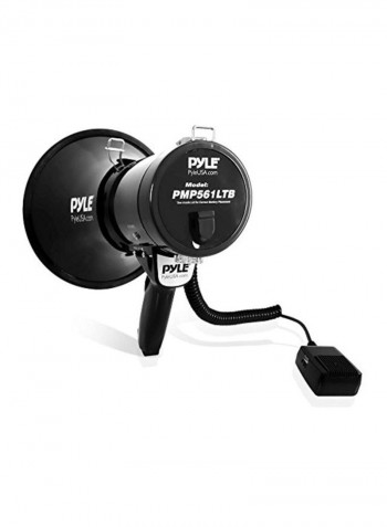 Handheld Megaphone Speaker With Alarm Siren And Adjustable Volume B075DNHZ6R Black
