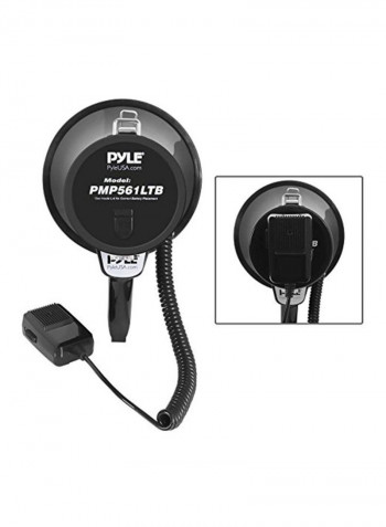 Handheld Megaphone Speaker With Alarm Siren And Adjustable Volume B075DNHZ6R Black