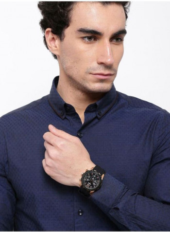 Men's Analog Rubber Wrist Watch W0864G2