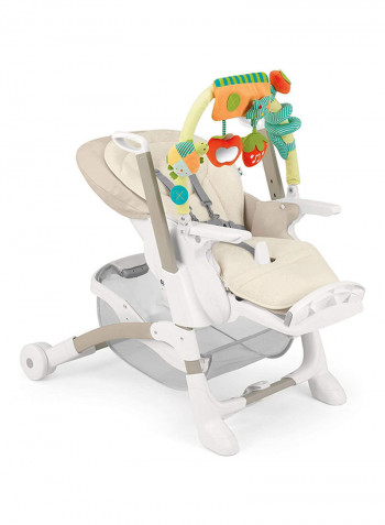 Istante High Chair - Beige/White