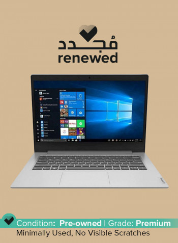 Renewed - IdeaPad Laptop With 11.6-Inch Display Celeron N4020 Processor/Windows 10/4GB RAM/128GB SSD/Integrated Intel UHD Graphics 600 البلاتين الرمادي