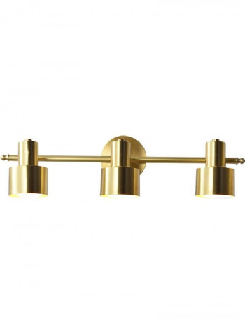 3 Heads Copper  E27 LED Wall Lamp Gold 70*25*25centimeter