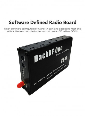 HackRF One 1 MHz - 6 GHz SDR Platform Software Defined Radio Development Board Black 20 x 4 x 12cm