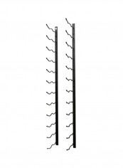 24-Tier Wall Mounted Rack Satin Black 48x13x8.5inch reviews 24-Tier Wall Mounted Rack Satin Black 48x13x8.5inch