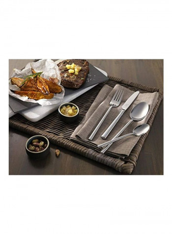 45-Piece Flatware Set Silver